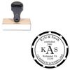 Imprint Shadow Wedding Monogram Stamp