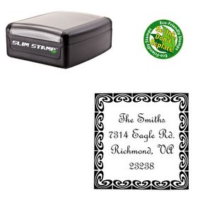 Slim French Script Custom Monogram Address Stamp