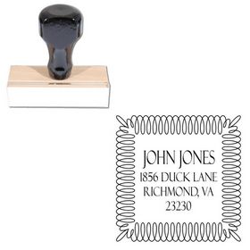 Felix Titling Personalized Address Monogram Stamp