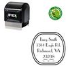 PSI Pre Inked Parisian Custom Made Address Monogram Stamp