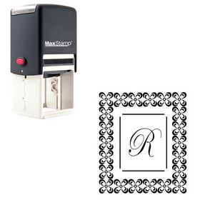 Self-Inking Edwardian Script Customized Initial Stamp