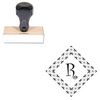 Curlz Initial Rubber Stamp