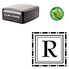 Slim Pre-Ink BernhardMod Custom Monogram Initial Stamp