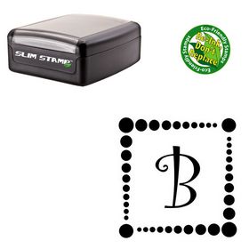 Slim Curlz Customized Initial Rubber Stamp