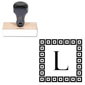 Felix Titling Custom Monogrammed Letter Stamp