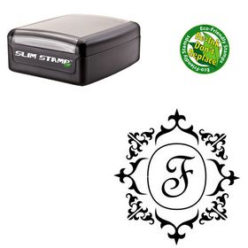 Portable French Script Custom Monogrammed Letter Stamp