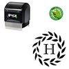 PSI Pre-Ink Imprint Shadow Custom Made Monogrammed Letter Stamp