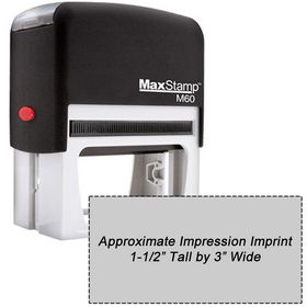 Self Inking Stamp M60 Size 1-1/2 x 3