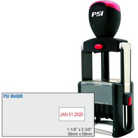 PSI Self Inking Date Stamp 1-1/8 x 2-3/8 Dates Right
