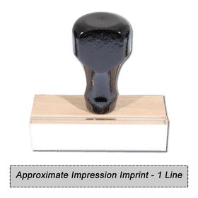 1 Line Regular Rubber Stamp