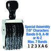 Special Assembly Line Number Stamp 7/8 Character Size