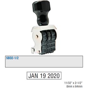 Single Bridge Date Stamp Size 11/32 x 2-1/2