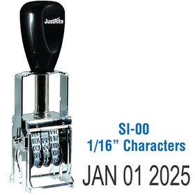 Self Inking Date Stamp 1/16 Characters