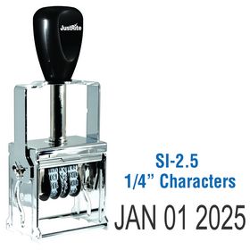 Self Inking Date Stamp 1/4 Characters