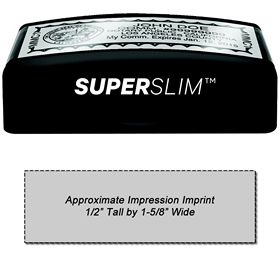 Super Slim 1442 Pre-Inked Stamp 1/2 x 1-5/8