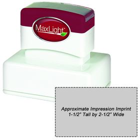 MaxLight XL2-165 Pre Inked Stamp 1-1/2 x 2-1/2