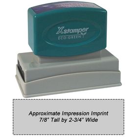 N20 Custom Xstamper 7/8 x 2-3/4