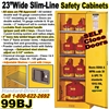 FLAMMABLE LIQUID SLIM LINE SAFETY CABINETS 99BJ