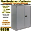 FIRE RESISTANT STEEL STORAGE CABINETS / 99BR