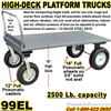 HIGH DECK PLATFORM TRUCKS 99EL