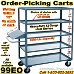 ORDER PICKING CARTS W/WRITING SHELF 99EO