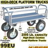 HIGH DECK STEEL PLATFORM TRUCKS 99EU