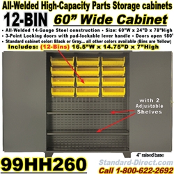 BIN STORAGE CABINETS 99HH260