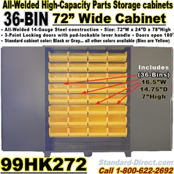 BIN STORAGE CABINETS 99HK272