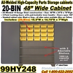 BIN STORAGE CABINETS 99HY248