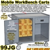 MOBILE BIN WORKBENCH CARTS 99JG