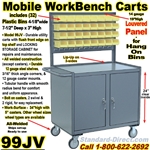 MOBILE BIN WORKBENCH CARTS 99JV