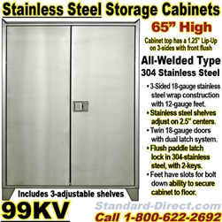 STAINLESS STEEL STORAGE CABINETS / 99KV