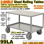 SOFT RIDE ROLLING STEEL TABLES 99LA