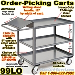 ORDER PICKING CARTS W/WRITING SHELF 99LO