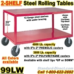 ROLLING STEEL TABLES 99LW