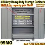 (55)  STEEL STORAGE CABINETS / 99MO