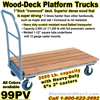 WOOD PLATFORM TRUCKS 99PV