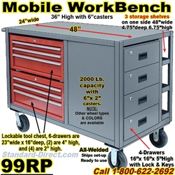 MOBILE WORKBENCH TOOL CARTS 99RP