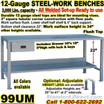 (25)  HEAVY DUTY WORK BENCHES / 99UM