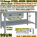 (35)  HEAVY DUTY WORK BENCHES / 99UN