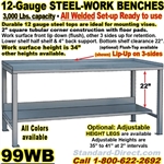 (10)  HEAVY DUTY WORK BENCHES / 99WB