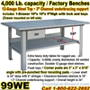 EXTRA HEAVY DUTY WORK BENCHES / 99WE