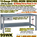 (20)  HEAVY DUTY WORK BENCHES / 99WK