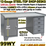 (20)  WORK BENCH STEEL DESKS / 99WY