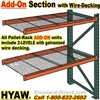 Add-On Pallet Racks with Wire-Decking / HYAW