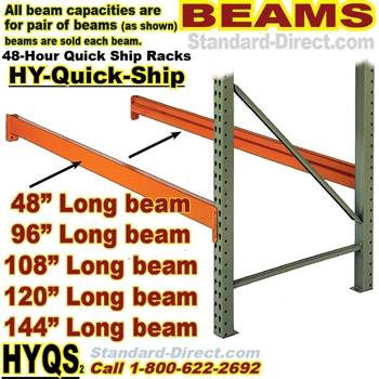 Quick Ship Pallet Rack Beams / HYBM