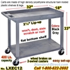 2-Shelf Plastic Cart / LXEC11