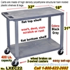 2-Shelf Plastic Cart / LXEC22