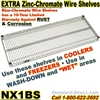 Zinc-Chromate Wire Shelves / NX1BS