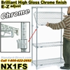 Chrome E-Z adjust Wire 4-Shelf units / NX1F